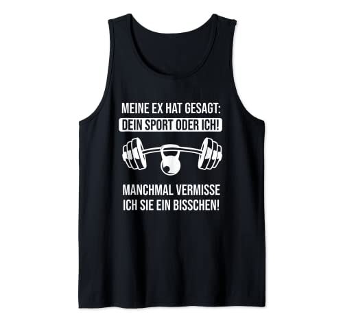 Herren Fitness Spruch mit Hantel für Bodybuilder und Kraftsport Tank Top Herren Fitness Spruch mit Hantel für Bodybuilder und Kraftsport Tank Top von Fitnessstudio Sprüche fürs Gym