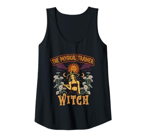 Damen Fitnesstrainer The Physical Trainer Witch Halloween Tank Top von Fitnesstrainer
