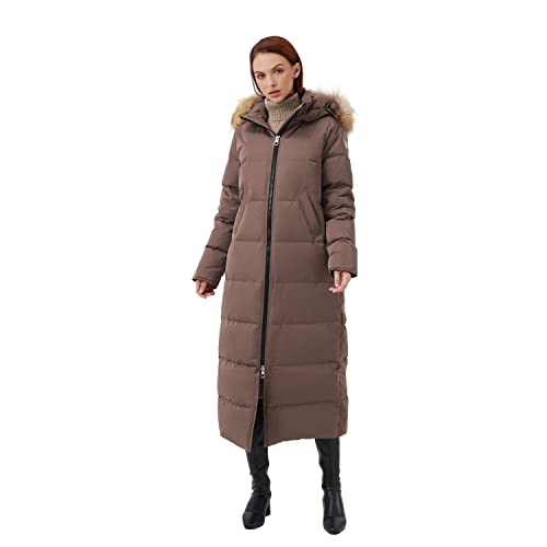 Fitouch Damen Waukee Lange Daunenmantel Parka Jacke | 700+ Füllkraft | In voller Länge von Fitouch