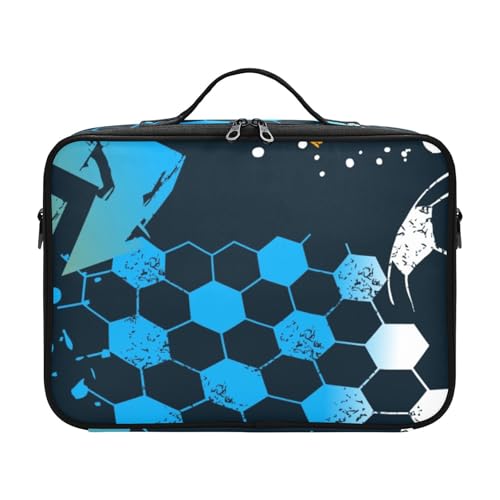 Fitrendlovey Damen Make-up-Tasche mit großem Fassungsvermögen und Reißverschluss und Trennwänden, stilvolles Rauten-Design für Reisen, T3, Einheitsgröße von Fitrendlovey