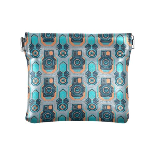 Fitrendlovey Damen-Schlüsselanhänger aus Leder mit Münzfach, T18, Einheitsgröße, Tragbar von Fitrendlovey