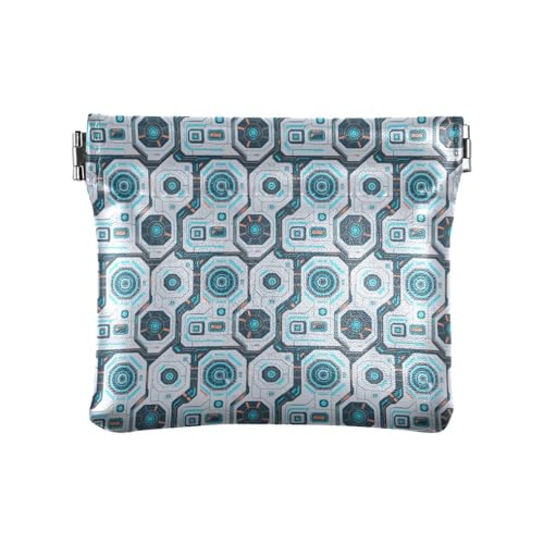 Fitrendlovey Damen-Schlüsselanhänger aus Leder mit Münzfach, T7, Einheitsgröße, Tragbar von Fitrendlovey