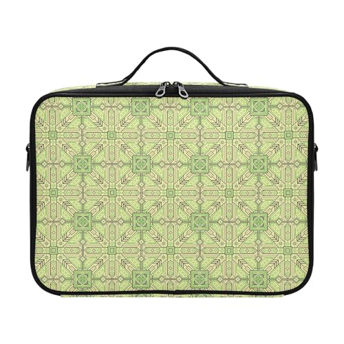 Fitrendlovey Große Hartschalen-Reisetasche, Make-up-Organizer mit Griff-Trennwänden, T1, one size von Fitrendlovey