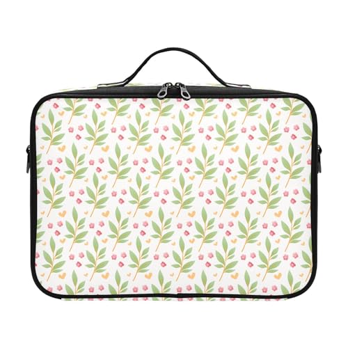 Fitrendlovey Große Reise-Make-up-Tasche für Damen, Hartschalen-Griff, Trennwand, T10, Einheitsgröße von Fitrendlovey