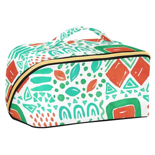 Fitrendlovey Große Reise-Make-up-Tasche für Damen, tragbare Make-up-Tasche mit Reißverschluss und Griff, T5, Einheitsgröße Fitrendlovey Große Reise-Make-up-Tasche für Damen, tragbare Make-up-Tasche mit Reißverschluss und Griff, T5, Einheitsgröße von Fitrendlovey