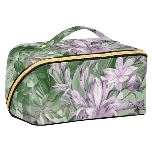 Fitrendlovey Große Reise-Make-up-Tasche mit Reißverschluss für Damen, Rauten-Kosmetiktasche, ideal für die Organisation von Reiseutensilien, T6, Einheitsgröße von Fitrendlovey