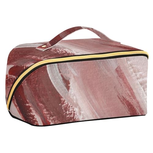 Fitrendlovey Großer Reise-Make-up-Organizer mit Reißverschluss, geräumige Rauten-Kosmetiktasche für Hautpflege- und Schönheitsprodukte, T16, Einheitsgröße von Fitrendlovey