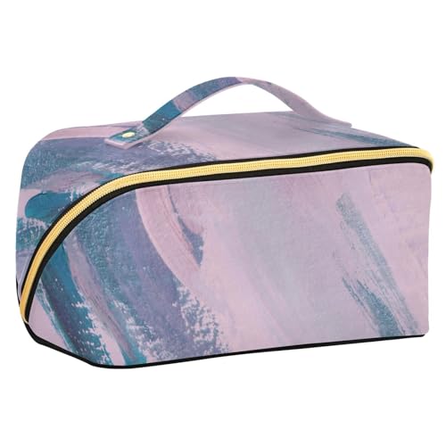 Fitrendlovey Großer Reise-Make-up-Organizer mit Reißverschluss, geräumige Rauten-Kosmetiktasche für Hautpflege- und Schönheitsprodukte, T17, Einheitsgröße von Fitrendlovey