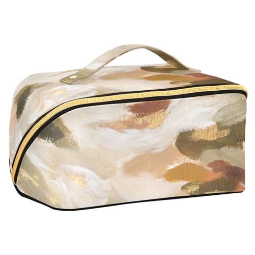 Fitrendlovey Großer Reise-Make-up-Organizer mit Reißverschluss, geräumige Rauten-Kosmetiktasche für Hautpflege- und Schönheitsprodukte, T7, Einheitsgröße von Fitrendlovey