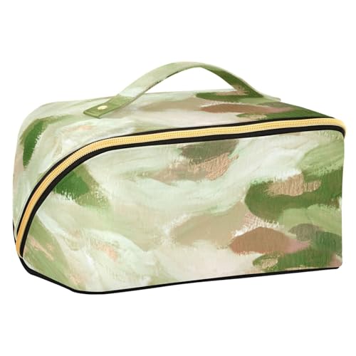 Fitrendlovey Großer Reise-Make-up-Organizer mit Reißverschluss, geräumige Rauten-Kosmetiktasche für Hautpflege- und Schönheitsprodukte, T8, Einheitsgröße von Fitrendlovey