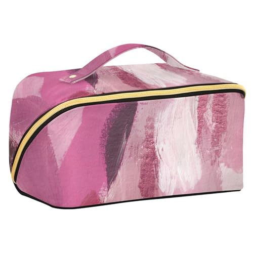 Fitrendlovey Großer Reise-Make-up-Organizer mit Reißverschluss, geräumige Rauten-Kosmetiktasche für Hautpflege- und Schönheitsprodukte, T9, Einheitsgröße von Fitrendlovey