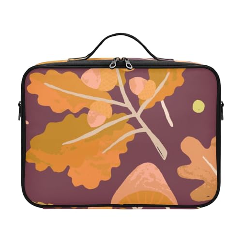 Fitrendlovey Großer Reise-Make-up-Organizer mit Reißverschluss, verstellbare Trennwände und Griff, für Damen-Toilettenartikel und Kosmetika, T15, one size von Fitrendlovey