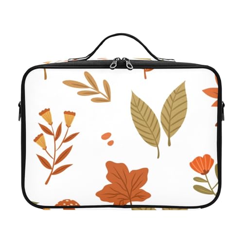 Fitrendlovey Großer Reise-Make-up-Organizer mit Reißverschluss, verstellbare Trennwände und Griff, für Damen-Toilettenartikel und Kosmetika, T9, Einheitsgröße von Fitrendlovey