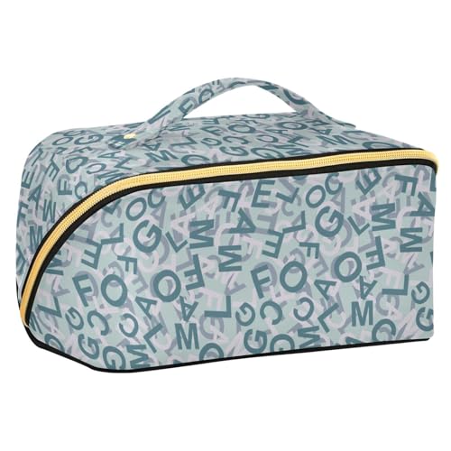 Fitrendlovey Großer Reise-Make-up-Organizer mit Trennwand, Kosmetiktasche, Rhombus-Tasche für wichtige Dinge, T11, one size von Fitrendlovey