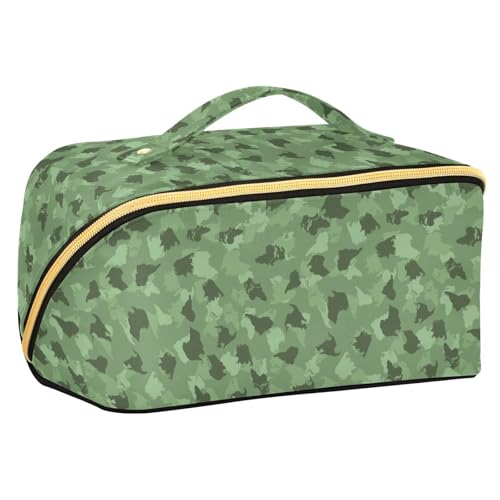 Fitrendlovey Großer Reise-Make-up-Organizer mit Trennwand, Kosmetiktasche, Rhombus-Tasche für wichtige Dinge, T8, Einheitsgröße von Fitrendlovey