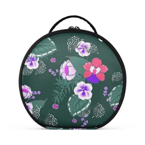Fitrendlovey Großer Reise-Organizer für Damen mit rundem Design und Trennwand, geräumige Make-up-Tasche mit Reißverschluss, T11, one size Fitrendlovey Großer Reise-Organizer für Damen mit rundem Design und Trennwand, geräumige Make-up-Tasche mit Reißverschluss, T11, one size von Fitrendlovey