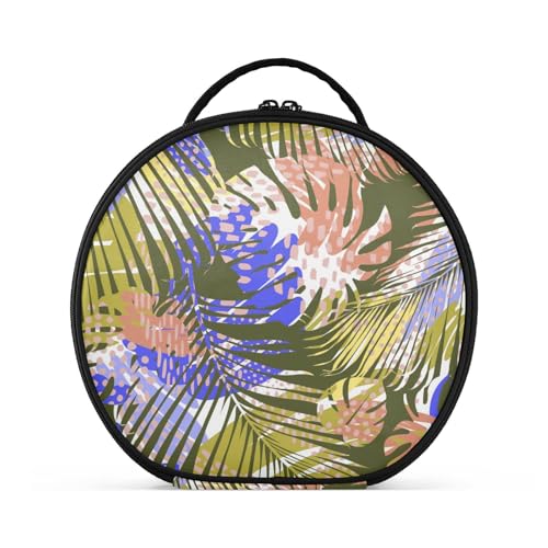 Fitrendlovey Großer Reise-Organizer für Damen mit rundem Design und Trennwand, geräumige Make-up-Tasche mit Reißverschluss, T16, one size Fitrendlovey Großer Reise-Organizer für Damen mit rundem Design und Trennwand, geräumige Make-up-Tasche mit Reißverschluss, T16, one size von Fitrendlovey