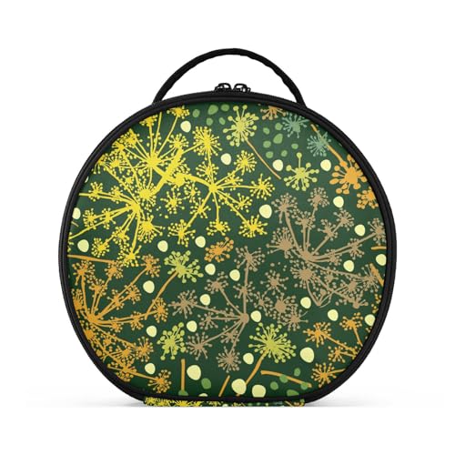 Fitrendlovey Großer runder Reise-Make-up-Organizer für Damen, mit Reißverschluss und verstellbaren Trennwänden, einfach zu tragen und aufzubewahren, T10, one size Fitrendlovey Großer runder Reise-Make-up-Organizer für Damen, mit Reißverschluss und verstellbaren Trennwänden, einfach zu tragen und aufzubewahren, T10, one size von Fitrendlovey