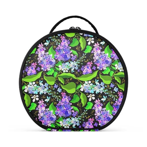 Fitrendlovey Großer runder Reise-Make-up-Organizer für Damen, mit Reißverschluss und verstellbaren Trennwänden, einfach zu tragen und aufzubewahren, T3, one size Fitrendlovey Großer runder Reise-Make-up-Organizer für Damen, mit Reißverschluss und verstellbaren Trennwänden, einfach zu tragen und aufzubewahren, T3, one size von Fitrendlovey