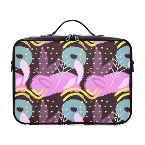 Fitrendlovey Hartschalen-Make-up-Organizer, groß, Reise-Kulturbeutel mit Griff, T11, Einheitsgröße von Fitrendlovey