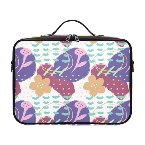 Fitrendlovey Hartschalen-Make-up-Organizer, groß, Reise-Kulturbeutel mit Griff, T14, Einheitsgröße von Fitrendlovey