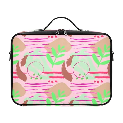 Fitrendlovey Hartschalen-Make-up-Organizer, groß, Reise-Kulturbeutel mit Griff, T16, Einheitsgröße von Fitrendlovey