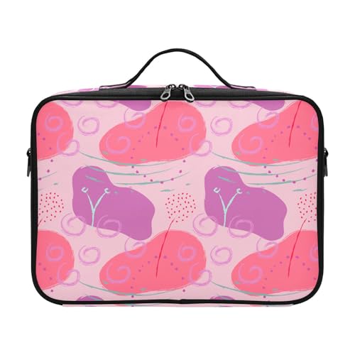 Fitrendlovey Hartschalen-Make-up-Organizer, groß, Reise-Kulturbeutel mit Griff, T17, one size von Fitrendlovey