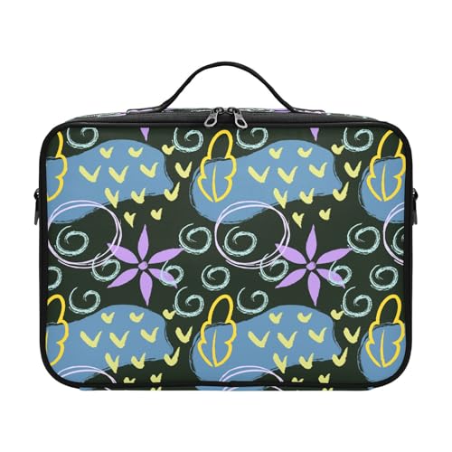 Fitrendlovey Hartschalen-Make-up-Organizer, groß, Reise-Kulturbeutel mit Griff, T6, Einheitsgröße von Fitrendlovey