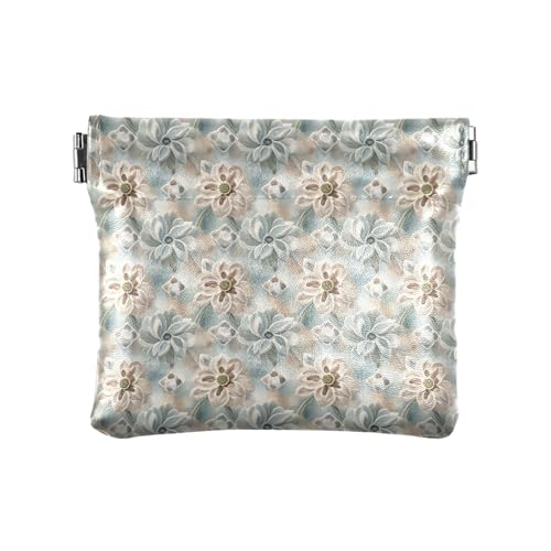 Fitrendlovey Kleine Münzbörse für Damen, PU-Leder, Schlüsselanhänger, gelb, T17 von Fitrendlovey