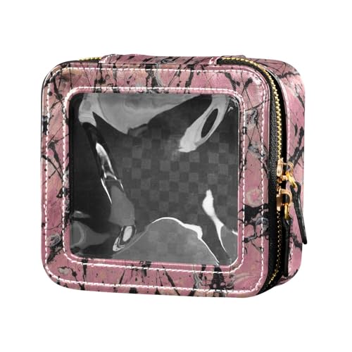 Fitrendlovey Kleiner Reise-Make-up-Organizer mit Sichtfenster, Kosmetiktasche aus PU-Leder, ideal für einfachen Zugriff auf wichtige Dinge, T14, one size Fitrendlovey Kleiner Reise-Make-up-Organizer mit Sichtfenster, Kosmetiktasche aus PU-Leder, ideal für einfachen Zugriff auf wichtige Dinge, T14, one size von Fitrendlovey