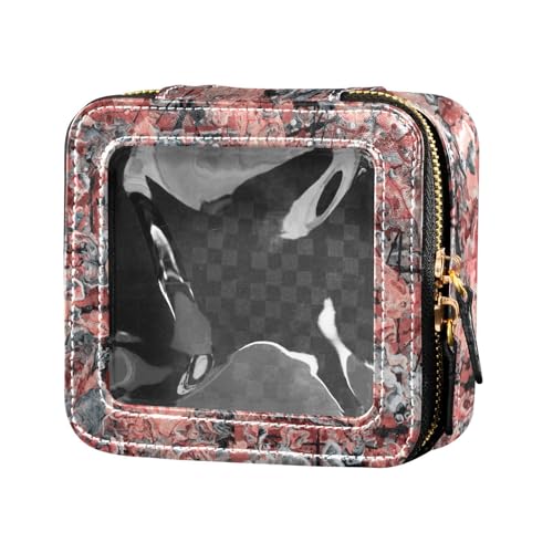 Fitrendlovey Kleiner Reise-Make-up-Organizer mit Sichtfenster, Kosmetiktasche aus PU-Leder, ideal für einfachen Zugriff auf wichtige Dinge, T17, Einheitsgröße Fitrendlovey Kleiner Reise-Make-up-Organizer mit Sichtfenster, Kosmetiktasche aus PU-Leder, ideal für einfachen Zugriff auf wichtige Dinge, T17, Einheitsgröße von Fitrendlovey