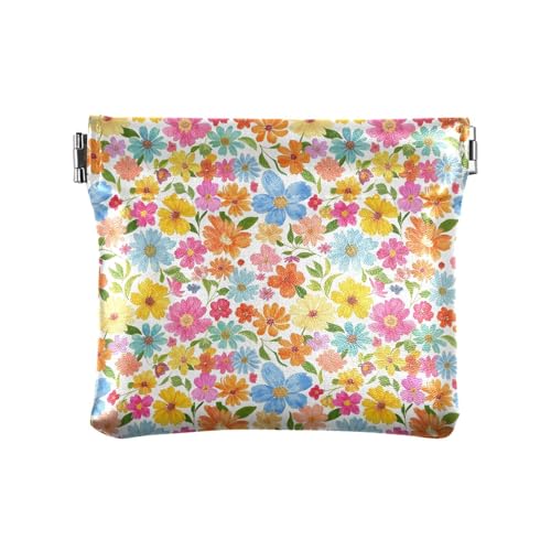 Fitrendlovey Kleingeldbörse für Damen, Leder, Mini-Geldbörse, gelb, T10 von Fitrendlovey