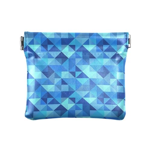 Fitrendlovey Kleingeldtasche aus Leder zum Zusammendrücken, T13, Einheitsgröße, Tragbar von Fitrendlovey