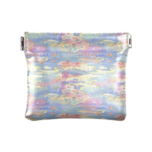 Fitrendlovey Kleingeldtasche aus Leder zum Zusammendrücken, gelb, T8, Tragbar von Fitrendlovey