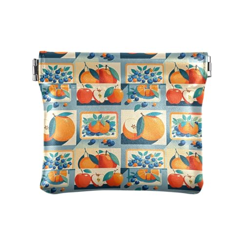 Fitrendlovey Kompakte Geldbörse aus Leder für Kleingeld, gelb, T2 von Fitrendlovey