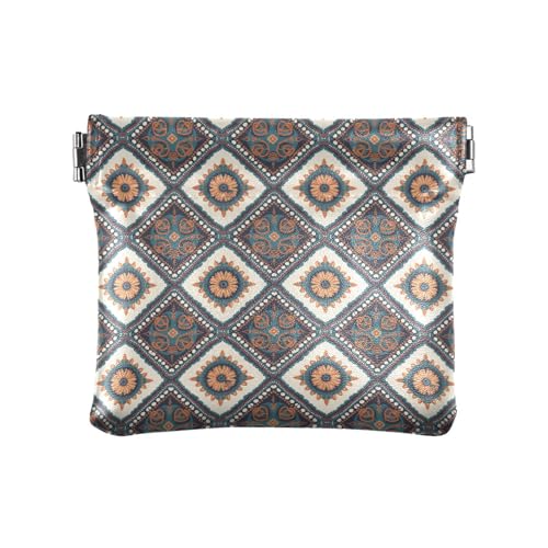 Fitrendlovey Kompakte Münzbörse für Damen, Kartenhalter aus Leder, T14, Einheitsgröße von Fitrendlovey