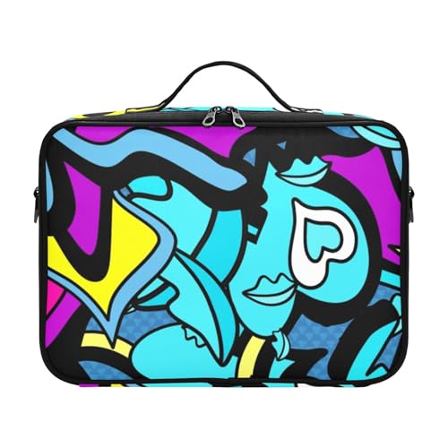 Fitrendlovey Kosmetiktasche für Damen, geräumiger Reise-Kulturbeutel, Organizer mit Reißverschluss und anpassbaren Trennwänden, T15, Einheitsgröße von Fitrendlovey