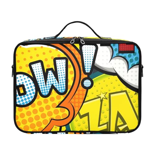 Fitrendlovey Kosmetiktasche für Damen, geräumiger Reise-Kulturbeutel, Organizer mit Reißverschluss und anpassbaren Trennwänden, T3, Einheitsgröße von Fitrendlovey