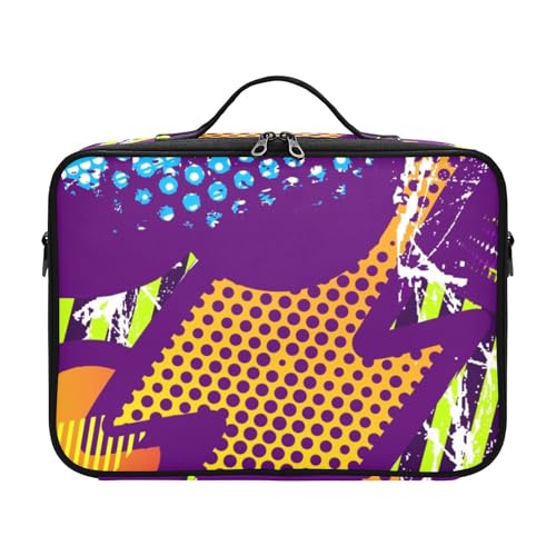 Fitrendlovey Kosmetiktasche für Damen, geräumiger Reise-Kulturbeutel, Organizer mit Reißverschluss und anpassbaren Trennwänden, T4, one size von Fitrendlovey