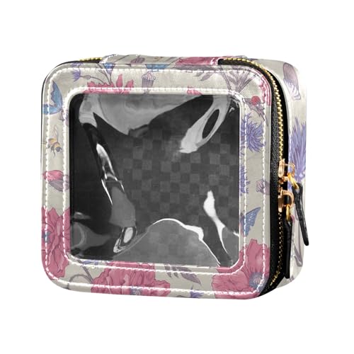 Fitrendlovey Kosmetiktasche für Damen mit großem Fenster, stilvolle Make-up-Tasche für Reiseutensilien, T17, Einheitsgröße von Fitrendlovey