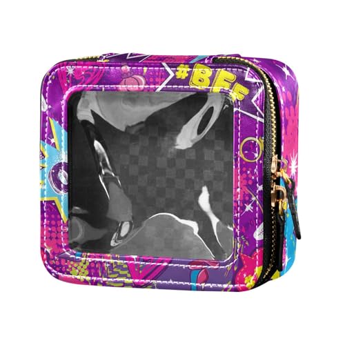 Fitrendlovey Kosmetiktasche mit Reißverschluss und Oberlicht-Design, tragbarer PU-Leder-Organizer für Damen auf Reisen, T10, Einheitsgröße Fitrendlovey Kosmetiktasche mit Reißverschluss und Oberlicht-Design, tragbarer PU-Leder-Organizer für Damen auf Reisen, T10, Einheitsgröße von Fitrendlovey