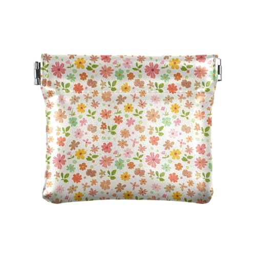 Fitrendlovey Leder-Schlüsselanhänger-Münzgeldbörse, schlankes Geldbeutel, gelb, T19 von Fitrendlovey