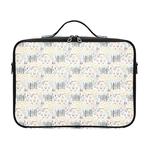 Fitrendlovey Make-up-Organizer für Damen, große Reisetasche, Hartschalen-Griff, Trennwand, T3, one size von Fitrendlovey
