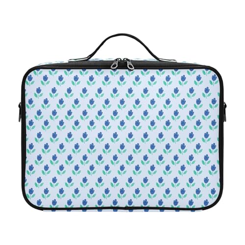 Fitrendlovey Make-up-Organizer für Damen, große Reisetasche, Hartschalen-Griff, Trennwand, T7, Einheitsgröße von Fitrendlovey