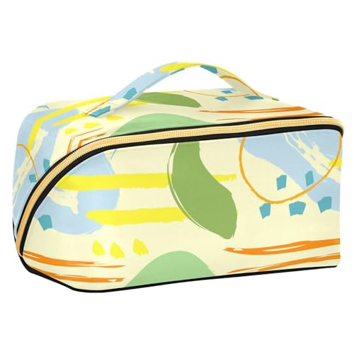 Fitrendlovey Make-up-Organizer für Damen, mit Trennwand, großer Reise-Make-up-Etui und Kulturbeutel, T7, one size von Fitrendlovey