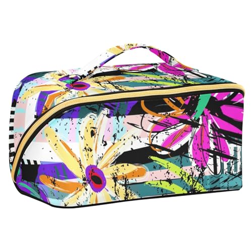 Fitrendlovey Make-up-Organizer mit Reißverschluss, geräumiges Design für Reise-Toilettenartikel und Hautpflegeutensilien, T14, Einheitsgröße von Fitrendlovey