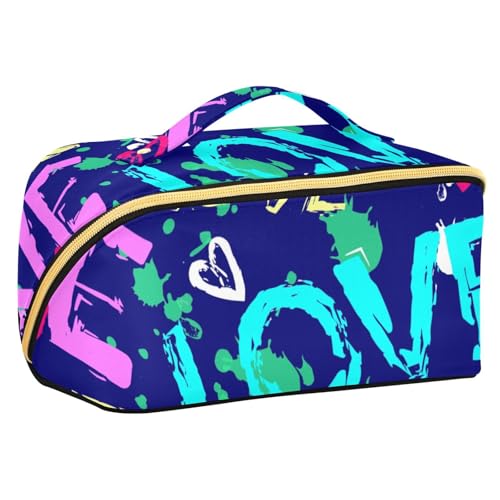 Fitrendlovey Make-up-Organizer mit Reißverschluss, geräumiges Design für Reise-Toilettenartikel und Hautpflegeutensilien, T8, Einheitsgröße von Fitrendlovey