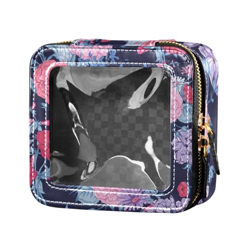 Fitrendlovey Make-up-Tasche aus PU-Leder mit Dachfenster und Reißverschluss, geräumiger Organizer für Kosmetika unterwegs, T15, one size Fitrendlovey Make-up-Tasche aus PU-Leder mit Dachfenster und Reißverschluss, geräumiger Organizer für Kosmetika unterwegs, T15, one size von Fitrendlovey