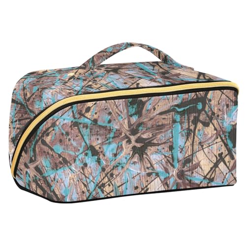 Fitrendlovey Make-up- und Hautpflege-Reisetasche mit Trennwand und Griff, geräumiger Organizer für Frauen unterwegs, T6, one size von Fitrendlovey