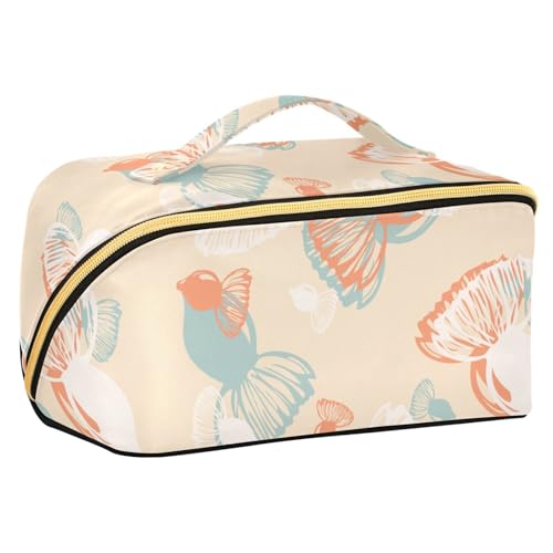 Fitrendlovey Makeup Essentials Organizer für Damen, tragbare Make-up-Tasche mit Reißverschluss und Trennwand, T4, one size Fitrendlovey Makeup Essentials Organizer für Damen, tragbare Make-up-Tasche mit Reißverschluss und Trennwand, T4, one size von Fitrendlovey